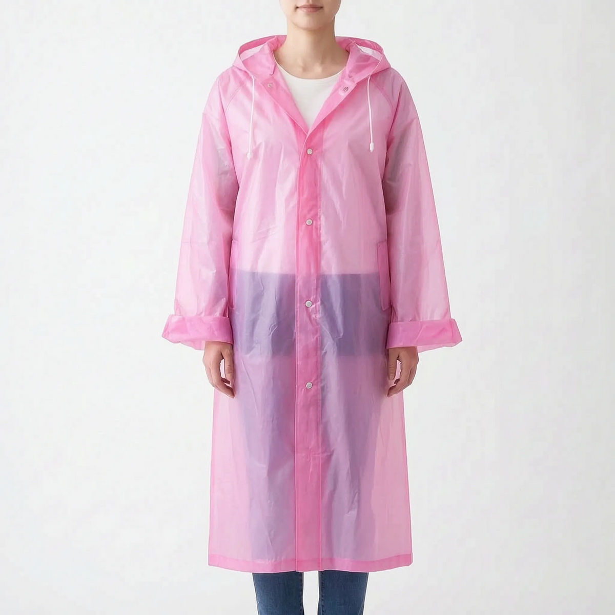 Clear Hooded Raincoat