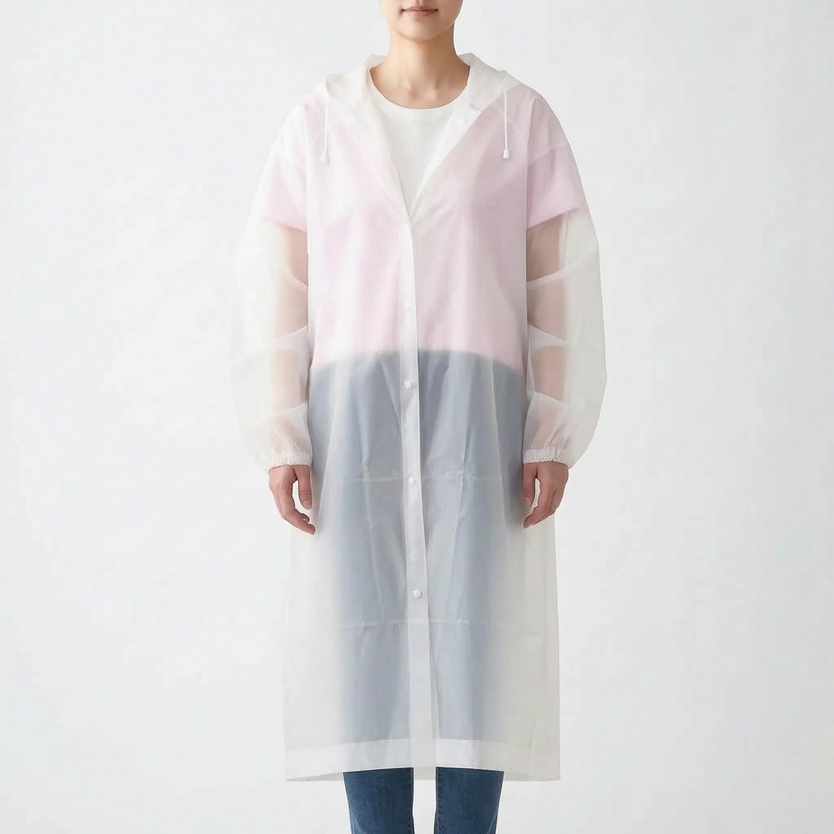 Clear Hooded Raincoat