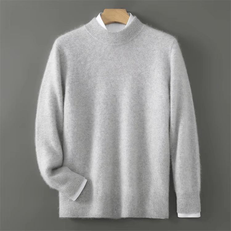 Image of Cole | Men's Mock Neck Long Sleeve Sweater