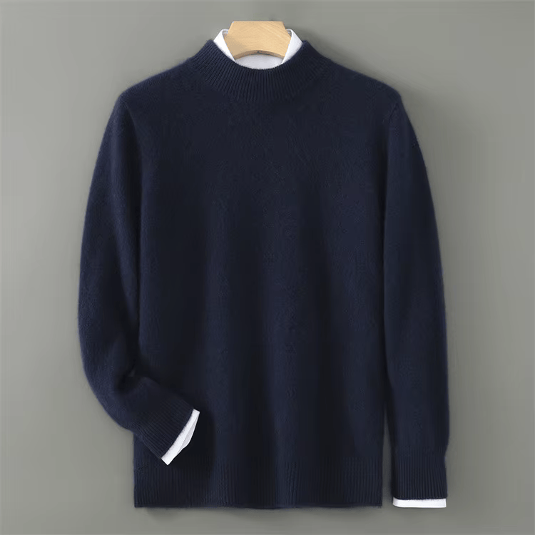Image of Cole | Men's Mock Neck Long Sleeve Sweater