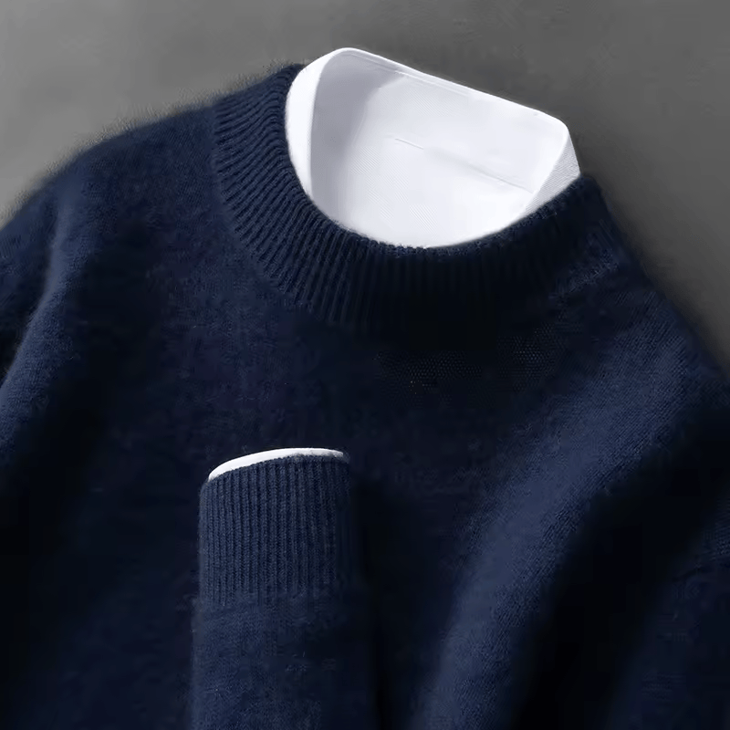 Image of Cole | Men's Mock Neck Long Sleeve Sweater
