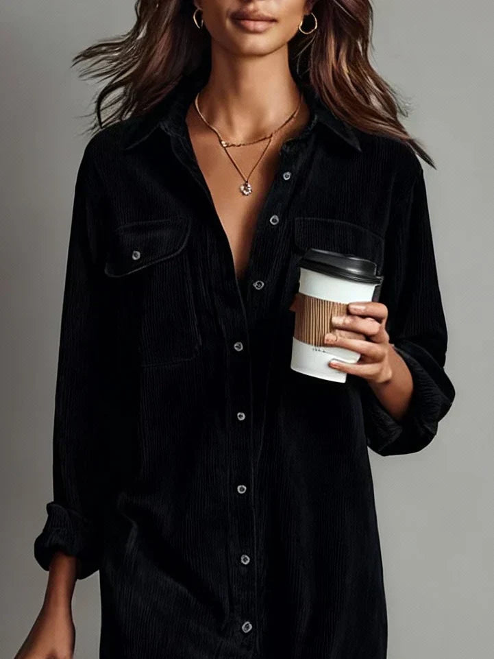 Image of Colleen | Women's Button-Down Midi Shirt Dress