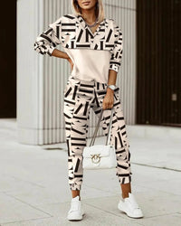 Wearclo | Women's Cozy Modern Tracksuit Set
