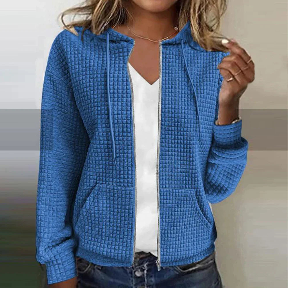 Comfortable Women's Plaid Pattern Jacket
