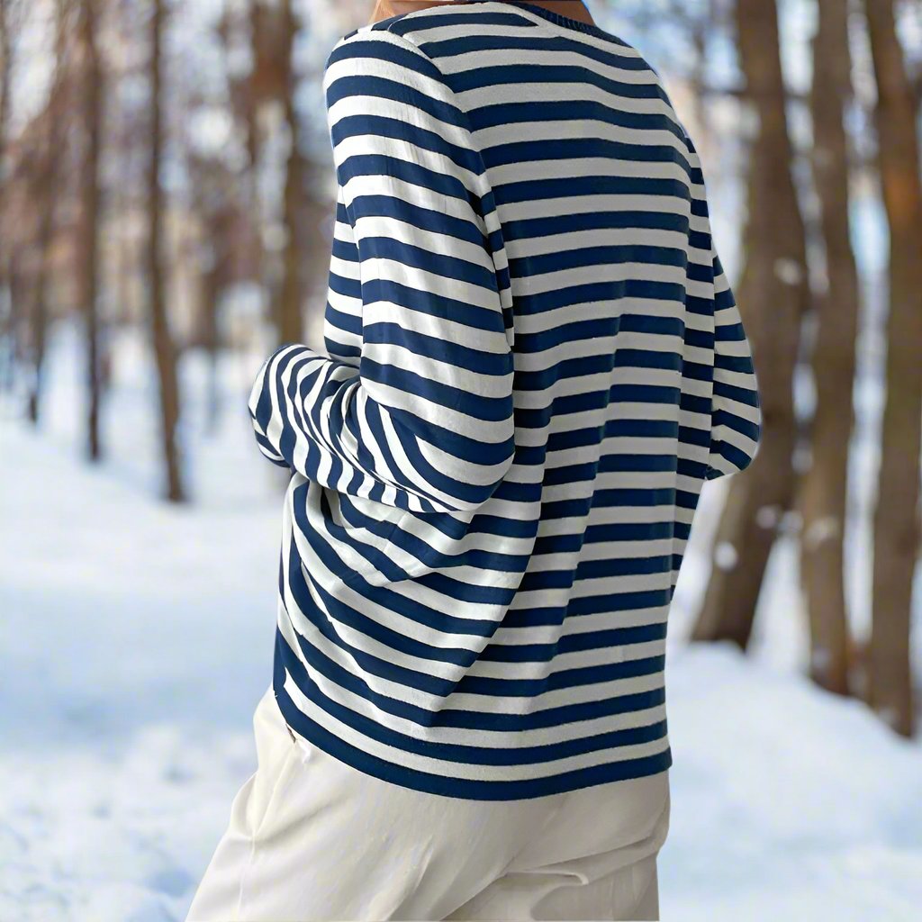 Image of Connie | Women's Long Sleeve Striped T-Shirt