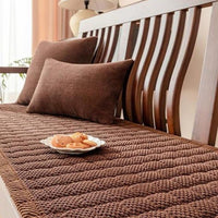 Textured Corduroy Sofa Seat Topper for Plush Seating