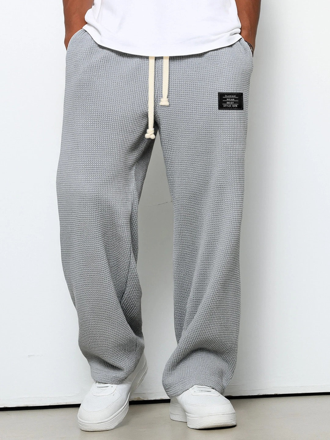 Image of Cornelius | Men's Drawstring Wide Leg Lounge Pants