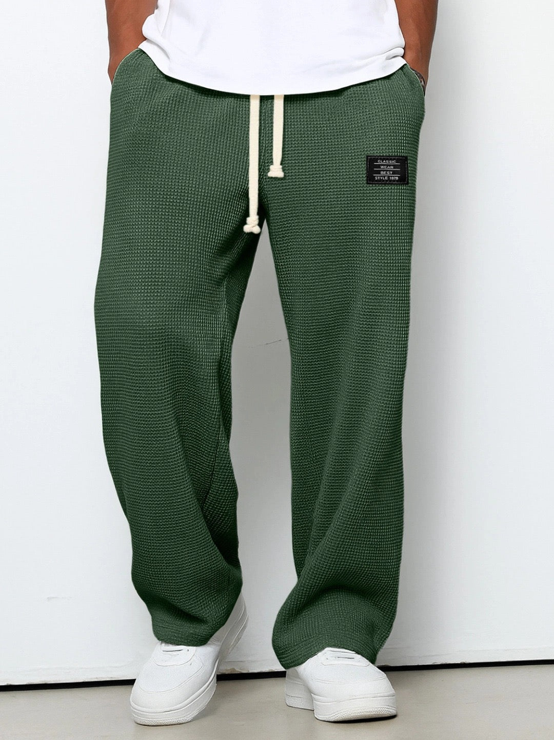 Image of Cornelius | Men's Drawstring Wide Leg Lounge Pants