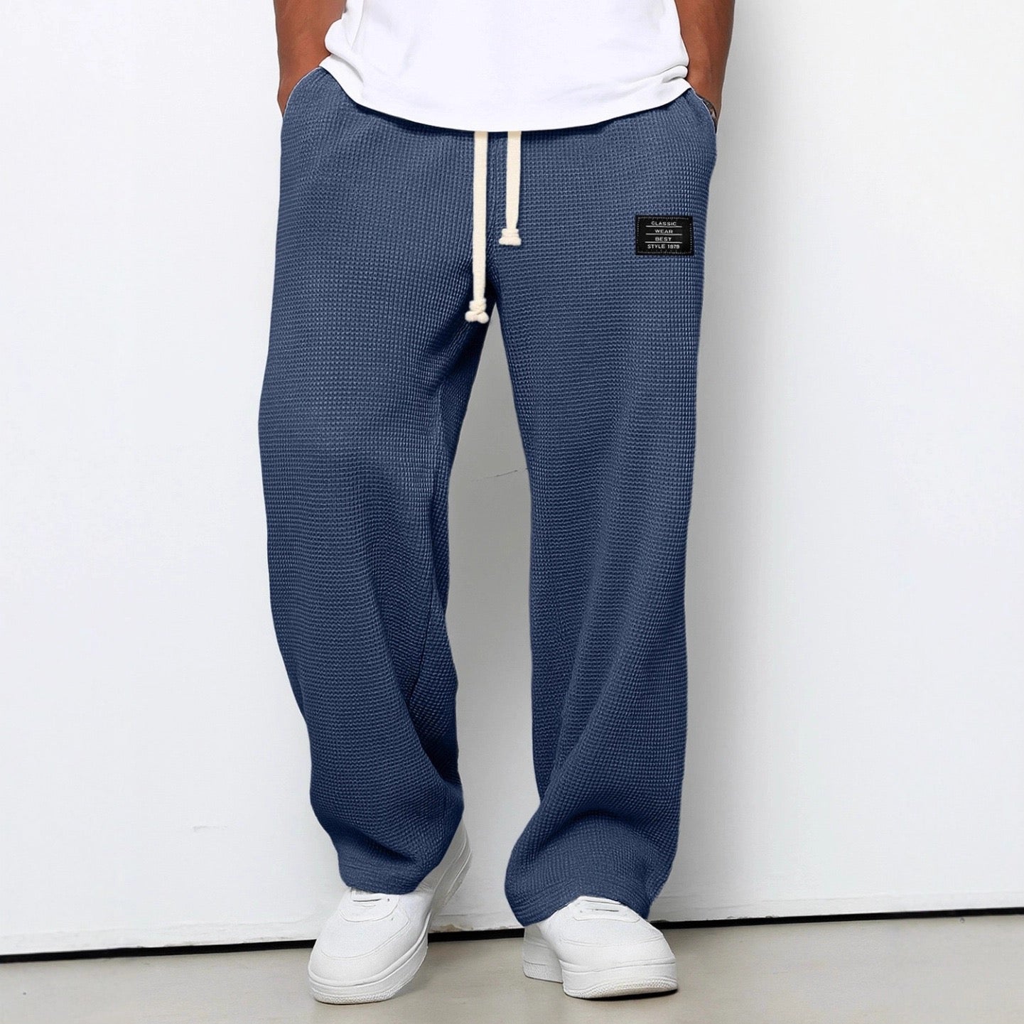 Image of Cornelius | Men's Drawstring Wide Leg Lounge Pants