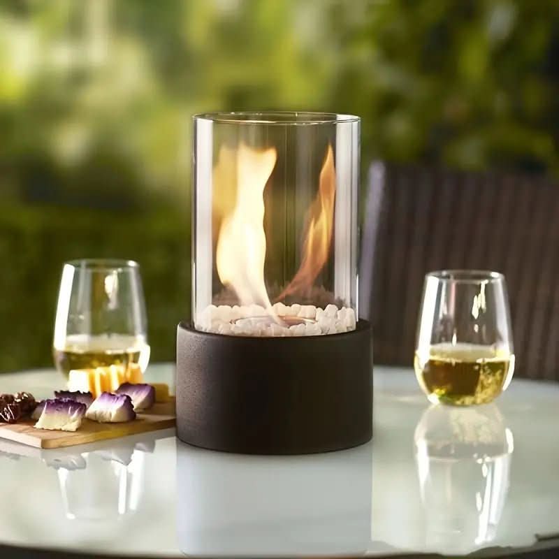 COSYFLAME – Modern Table Fireplace with Real Flames & Smoke-Free Bioethanol Fueling