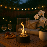 COSYFLAME – Modern Table Fireplace with Real Flames & Smoke-Free Bioethanol Fueling