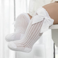 Cotton Baby Socks with Big Bow