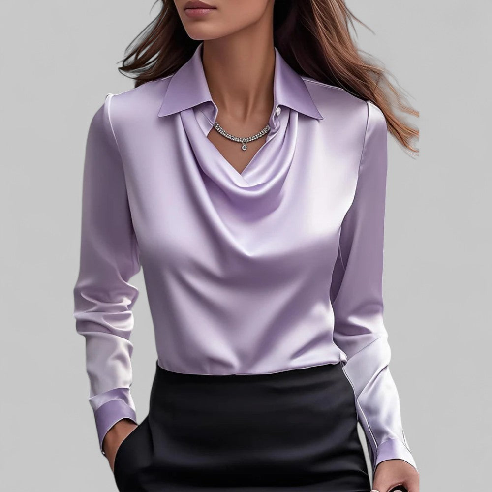 Image of Courtney | Women's Long Sleeve Collared Blouse