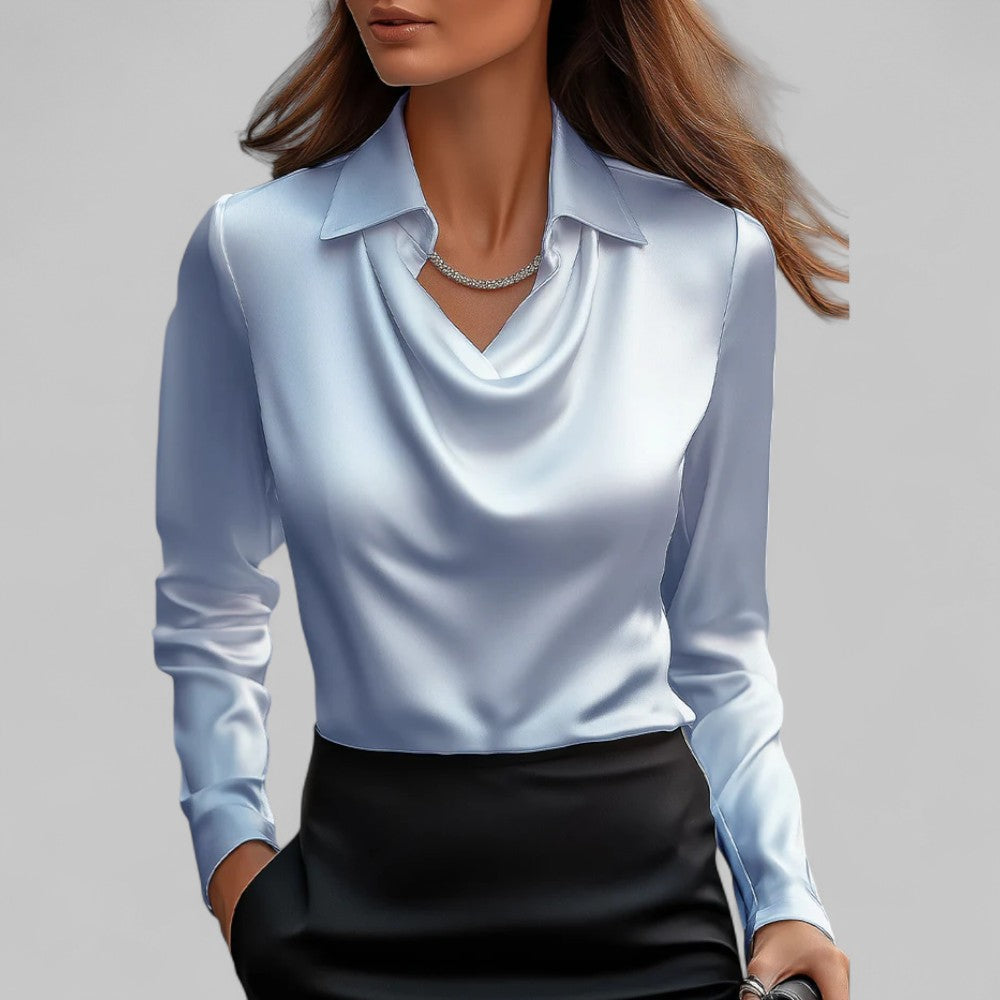 Image of Courtney | Women's Long Sleeve Collared Blouse