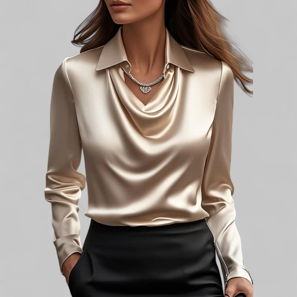 Image of Courtney | Women's Long Sleeve Collared Blouse