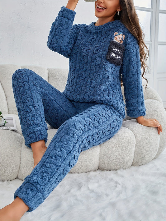 Cozy Winter Pajama with Long Sleeves for Women