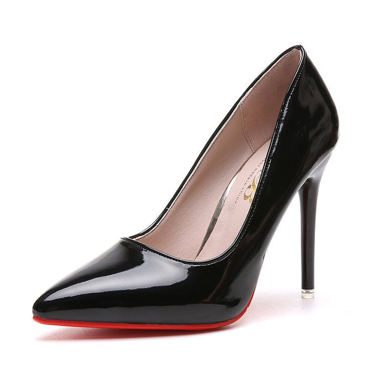 Cynthia | Women's Pointed Toe Patent Heels - Image 1