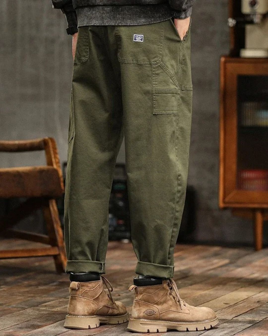 Image of Dallas | Men's Loose Fit Cuffed Cargo Pants