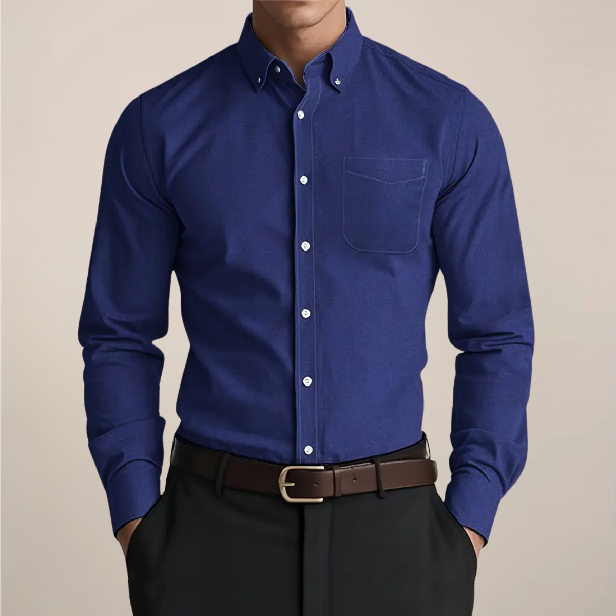 Image of Damon | Men's Button-Down Long Sleeve Shirt