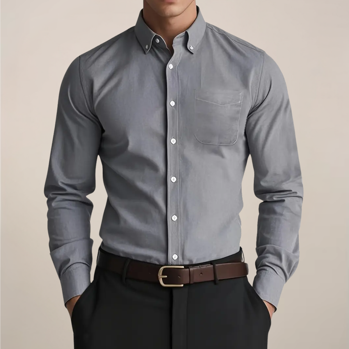 Image of Damon | Men's Button-Down Long Sleeve Shirt