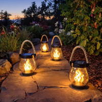 Solar Flame Lantern: Flickering Ambiance Anywhere Outdoors