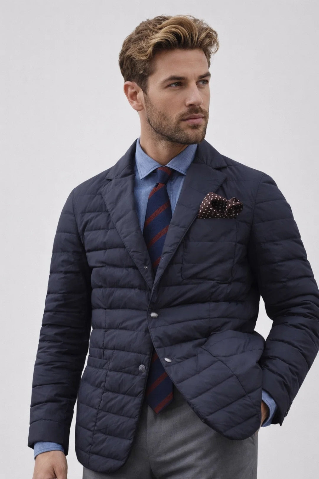 Image of Daniel | Men's Puffer Blazer Style Jacket