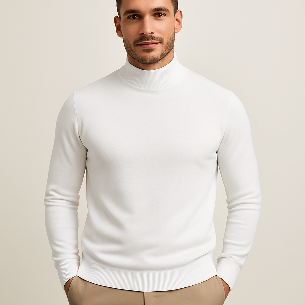 Image of David | Men's Slim Fit Turtleneck Sweater