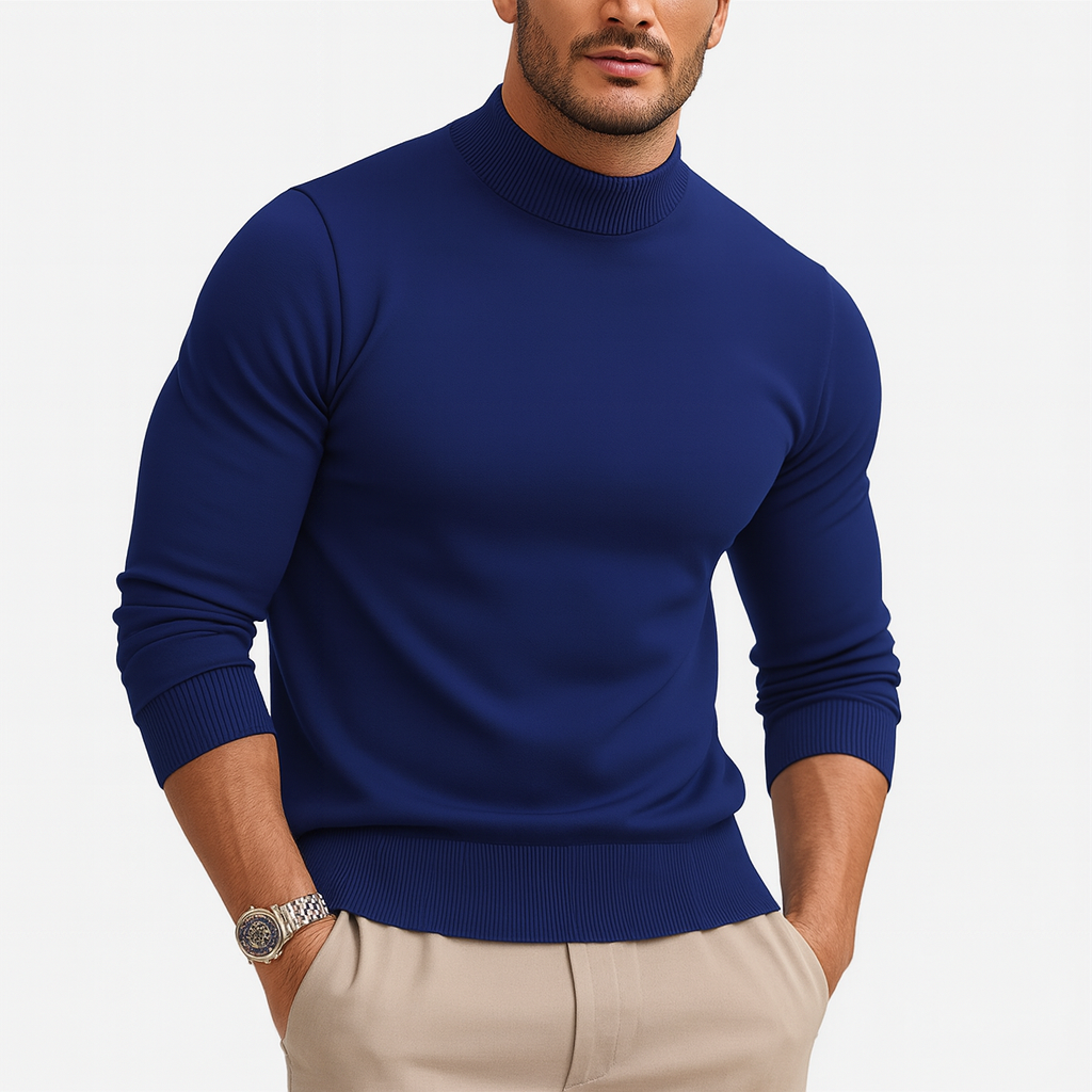 Image of David | Men's Slim Fit Turtleneck Sweater
