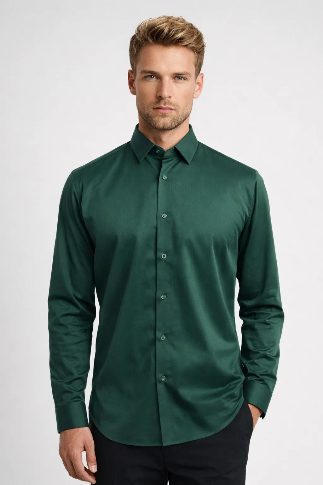 Image of Dawson | Men's Long Sleeve Button-Down Shirt