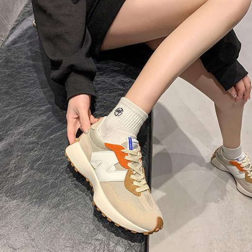 Denis – Lace-Up Sneakers, Pointed Toe and Non-Slip Sole