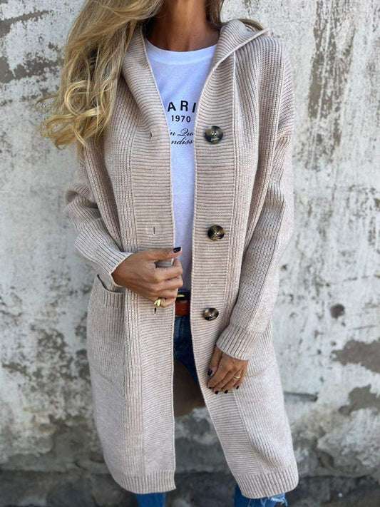 Image of Denise | Women's Hooded Longline Cardigan