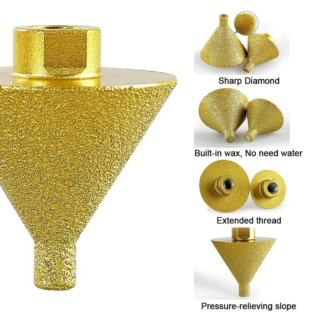 Diamond Chamfer Cutter – precise edge cutting without the addition of water (38mm and 50mm)