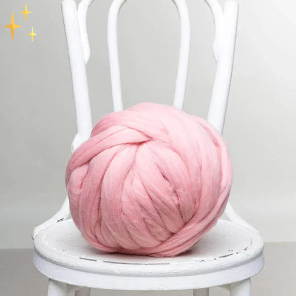 DIY Chunky XL 1000 Gram Wool Yarn for Soft Blankets - LuxeWool