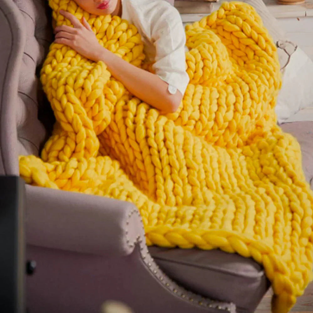 DIY Chunky XL 1000 Gram Wool Yarn for Soft Blankets - LuxeWool