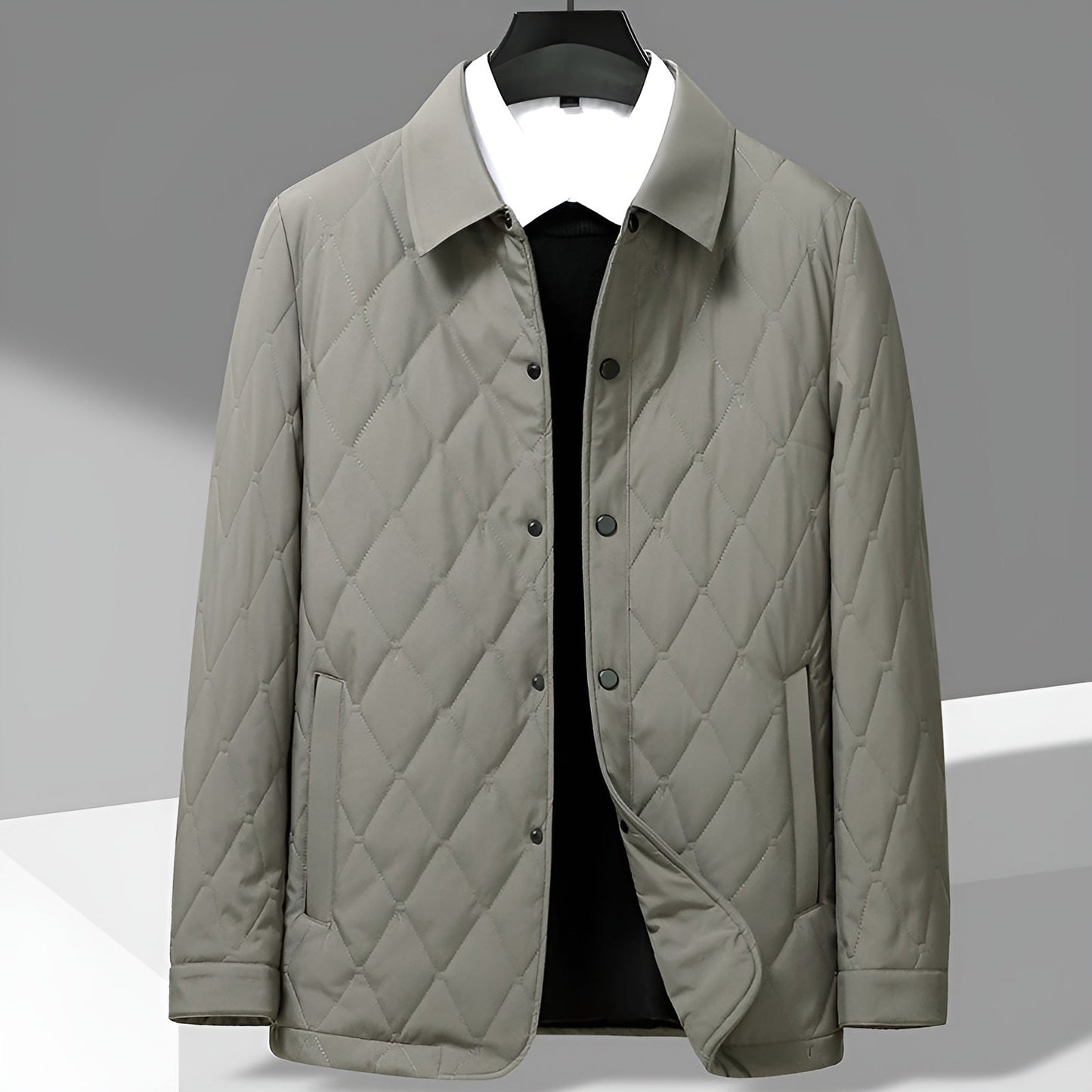 Image of Don | Men's Button-Front Quilted Jacket