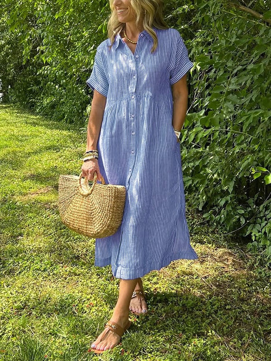 Image of Donna | Women's Button-Down Midi Dress