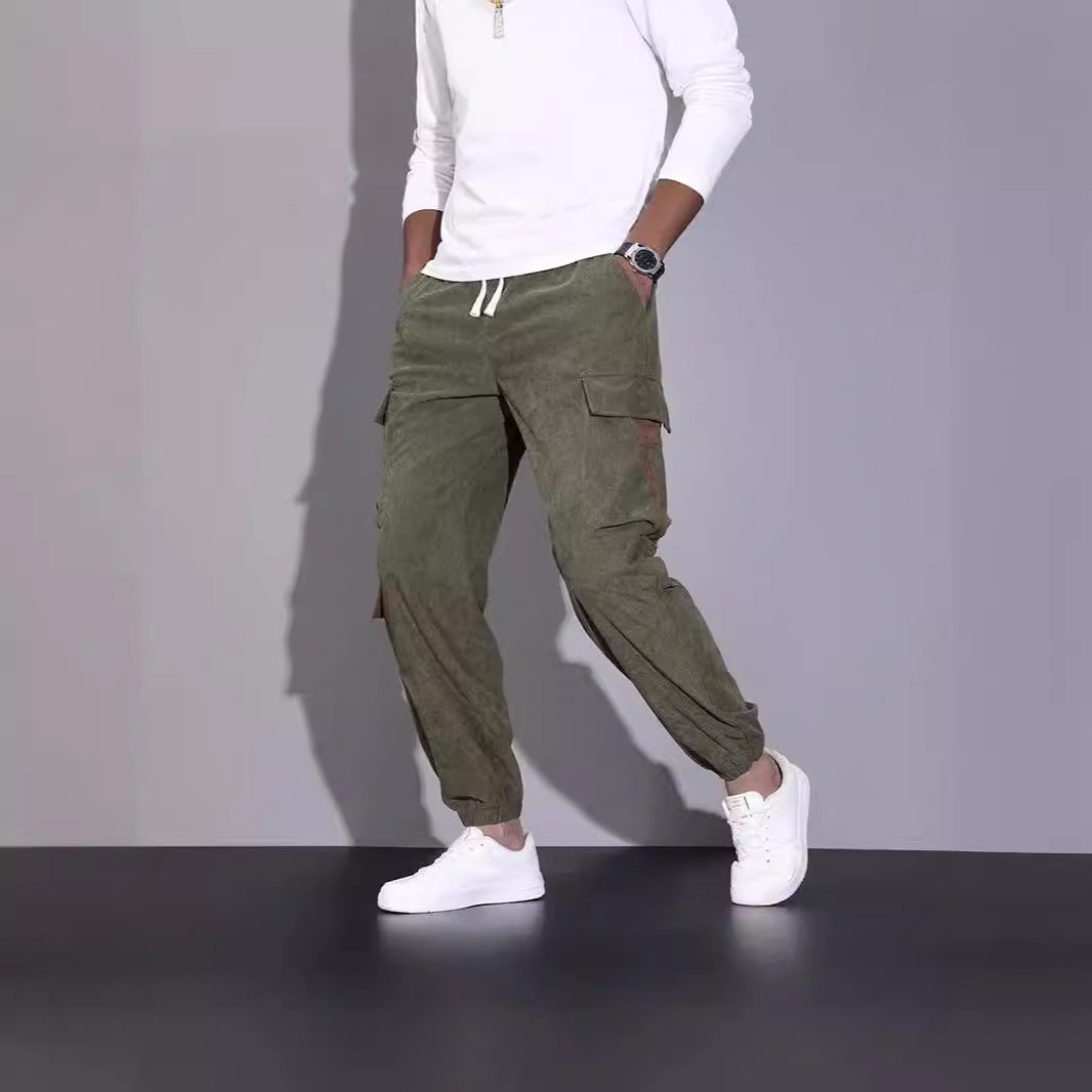 Image of Donovan | Men's Drawstring Waist Jogger Cargo Pants
