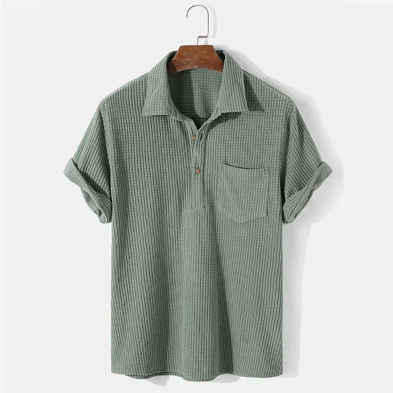 Image of Douglas | Men's Short Sleeve Camp Collar Shirt