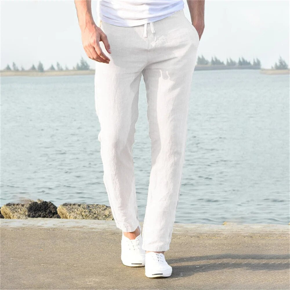 Image of Dwight | Men's Drawstring Straight Leg Casual Pants