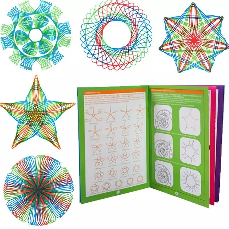 Educational Spirograph Drawing Tool Ultra Deluxe Kit - The Classic is Back!