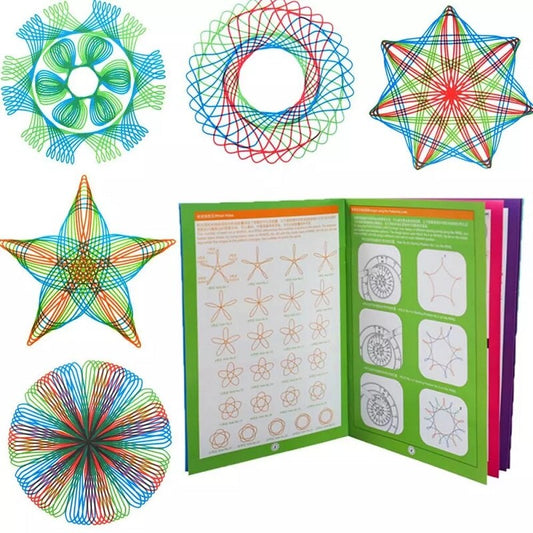 Educational Spirograph Drawing Tool Ultra Deluxe Kit - The Classic is Back!