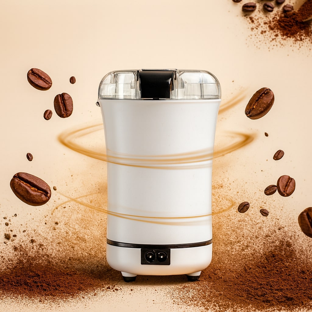 Electric Coffee Grinder for Beans, Spices & Herbs with One-Touch Operation