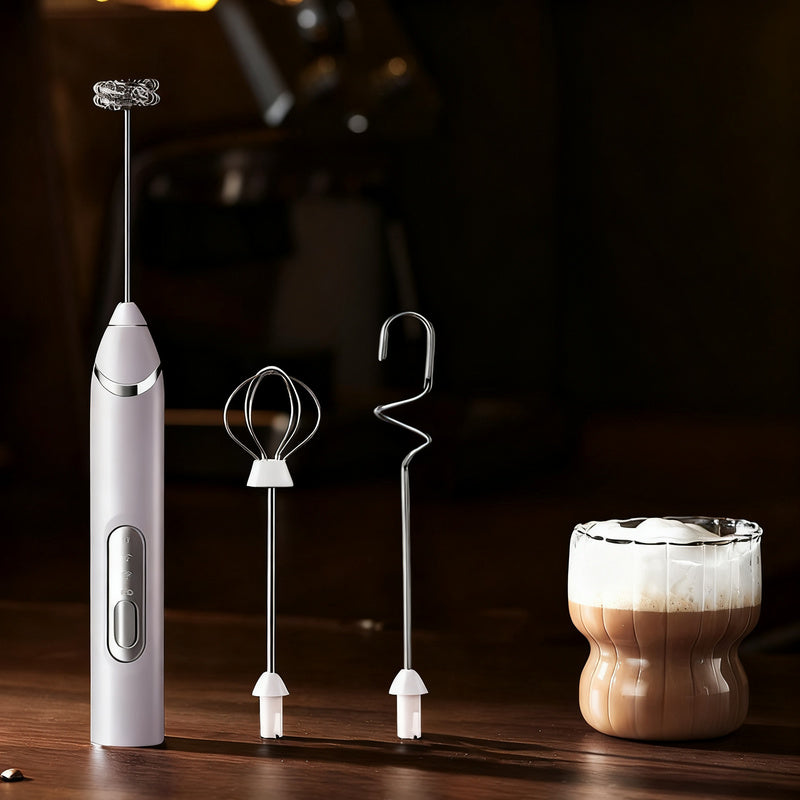 Electric Milk Frother and Accessories