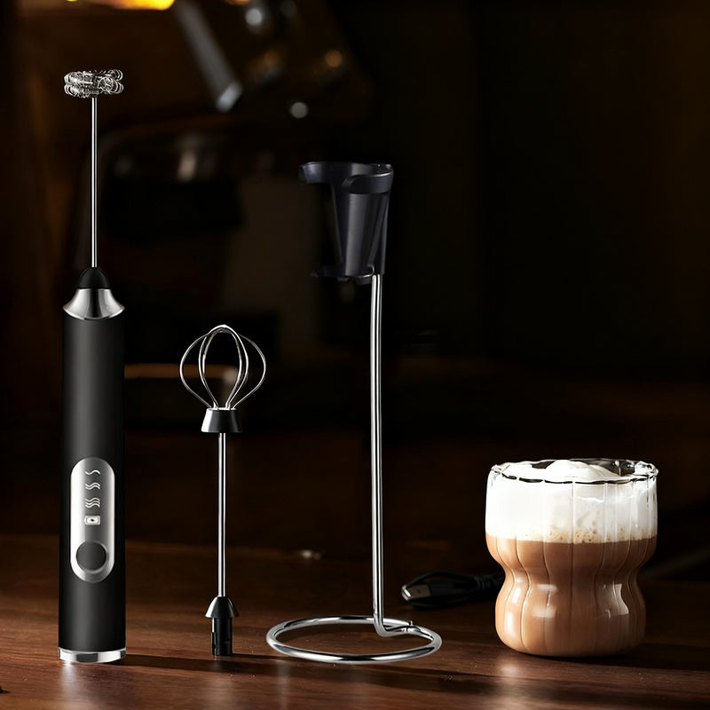 Electric Milk Frother and Accessories