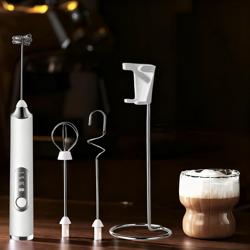 Electric Milk Frother and Accessories