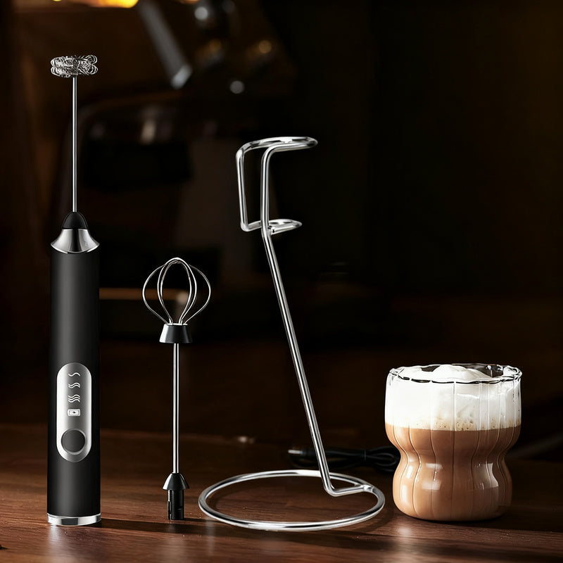 Electric Milk Frother and Accessories