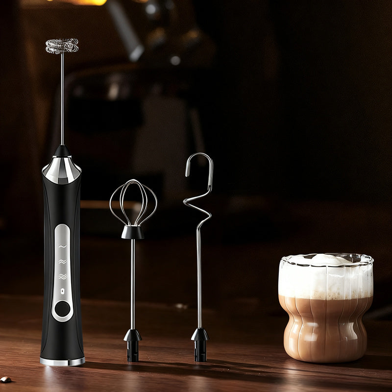 Electric Milk Frother and Accessories