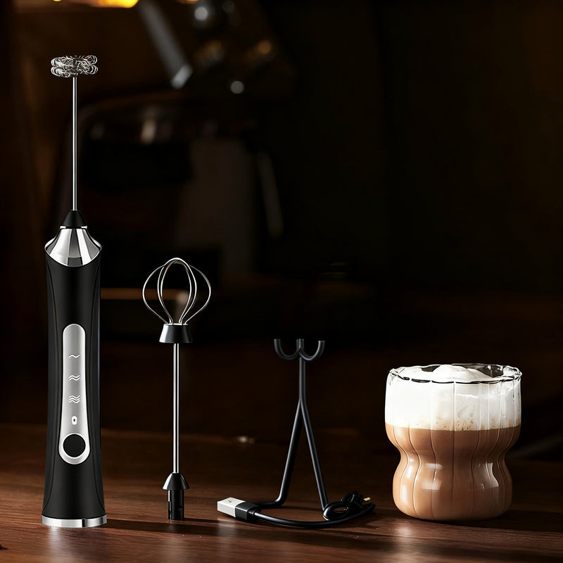 Electric Milk Frother and Accessories