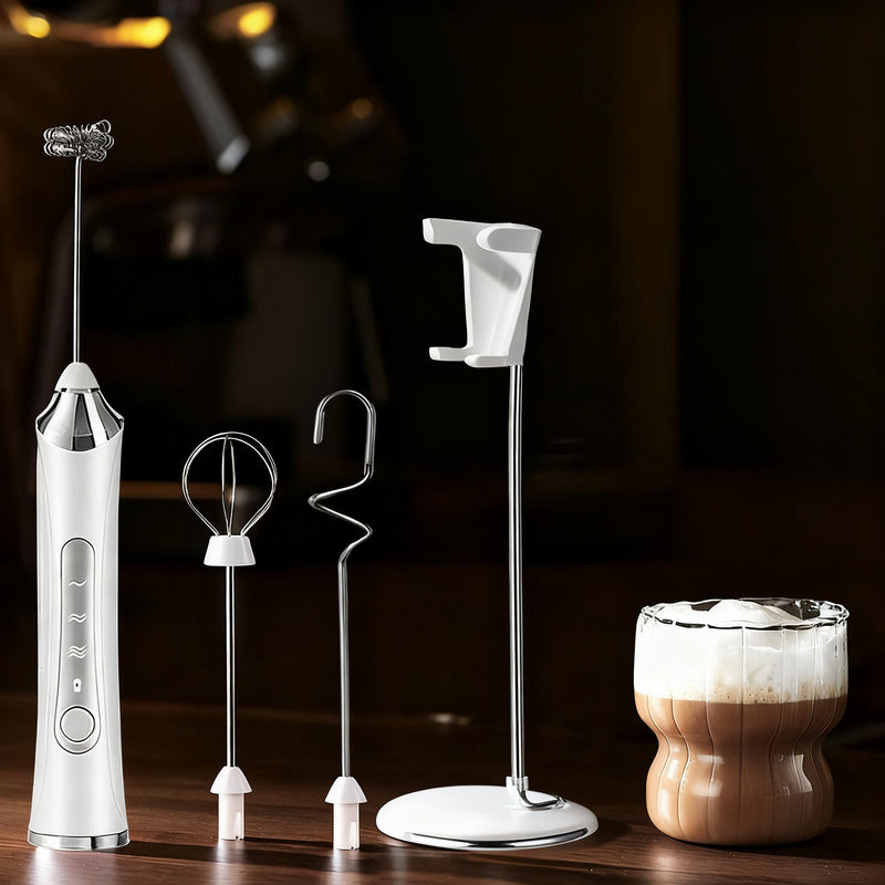 Electric Milk Frother and Accessories