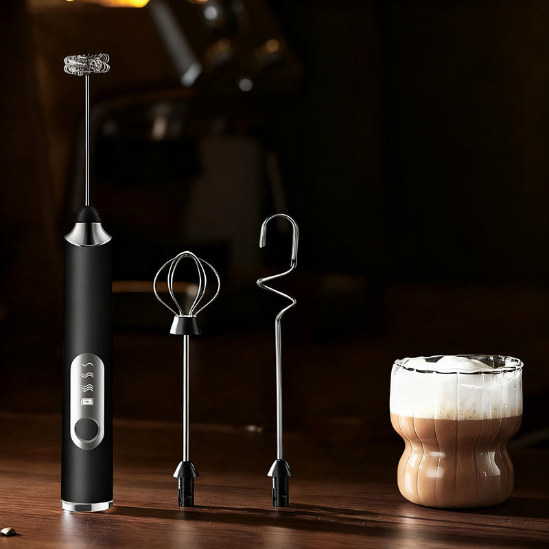 Electric Milk Frother and Accessories